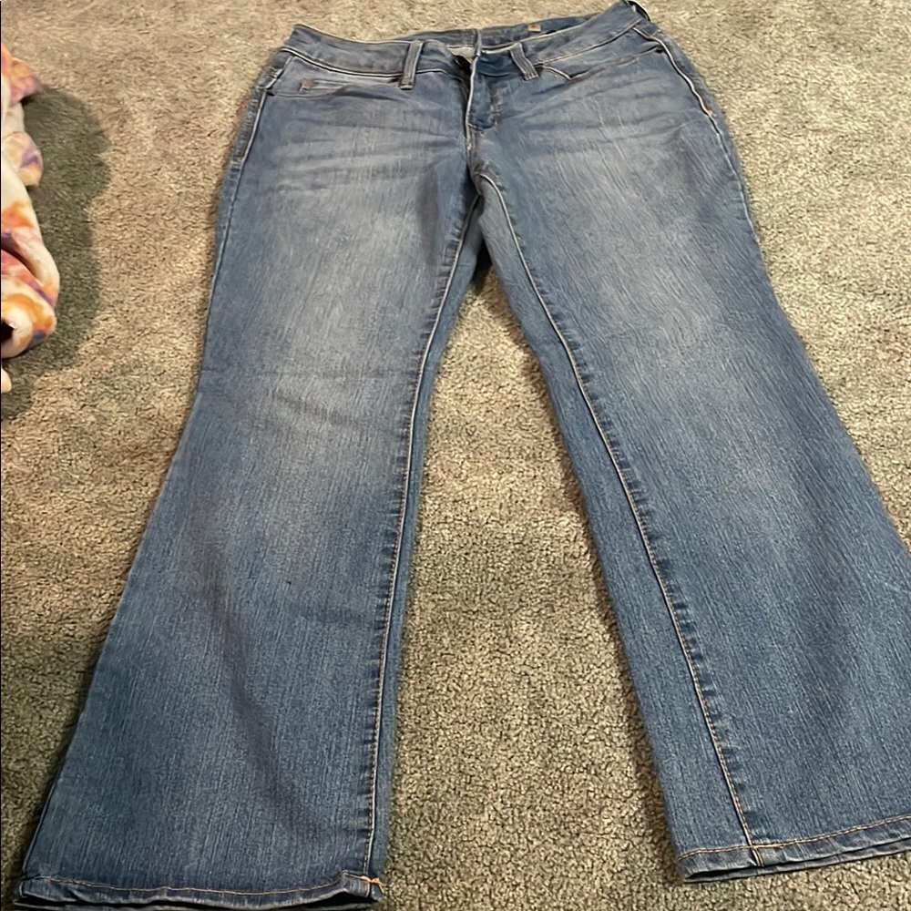 Faded Glory Blue Flare Wide Leg Jeans